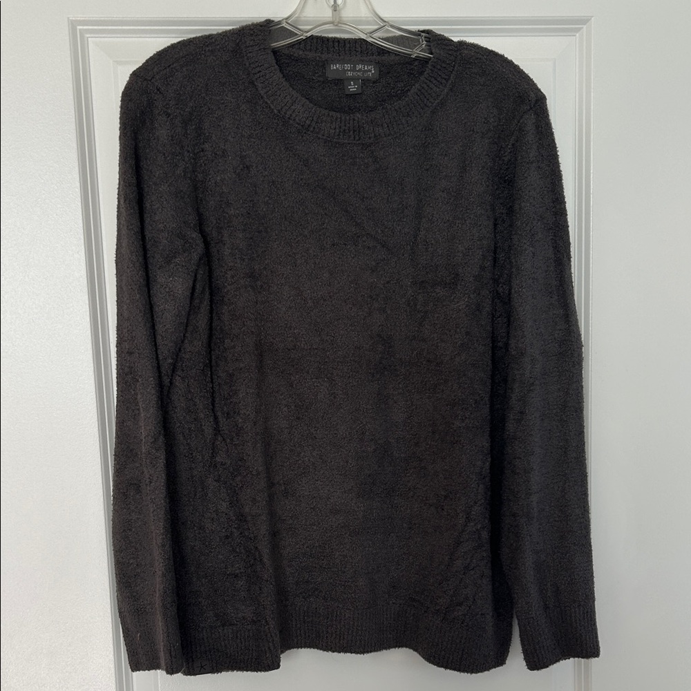 Barefoot Dreams Dark Gray Crewneck Sweater.  Like new - worn once